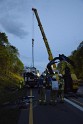 VU Gefahrgut LKW umgestuerzt A 4 Rich Koeln Hoehe AS Gummersbach P588